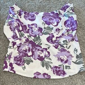 Banana Republic Floral Off-Shoulder Top